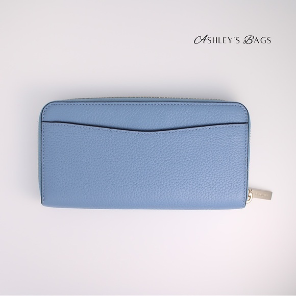Kate Spade Leila Large Continental Wallet In Dusty Blue - Picture 3 of 4